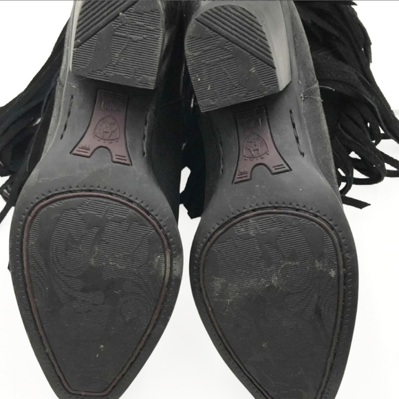 *VERY RARE HTF* Ariat Gold Rush Boots in Black Size 6 *NWOT*--not made anymore-- - Picture 5 of 9